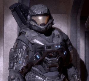 This is the Avatar Image for the [Halo: Reach] Noble 6 AI Voice and Text to Speech Generator